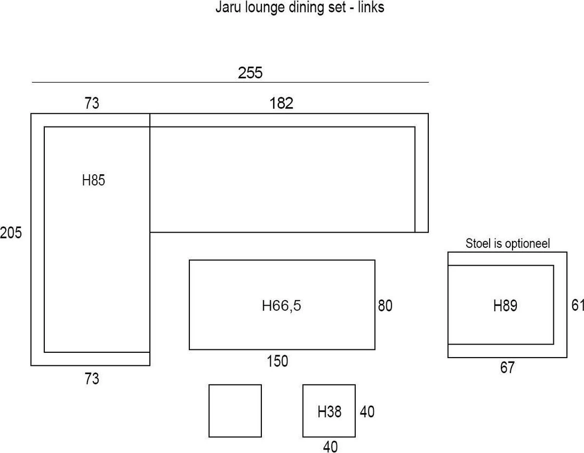 Garden Impressions Jaru Lounge Dining Set - Extra Luxe Kussens - Image 7