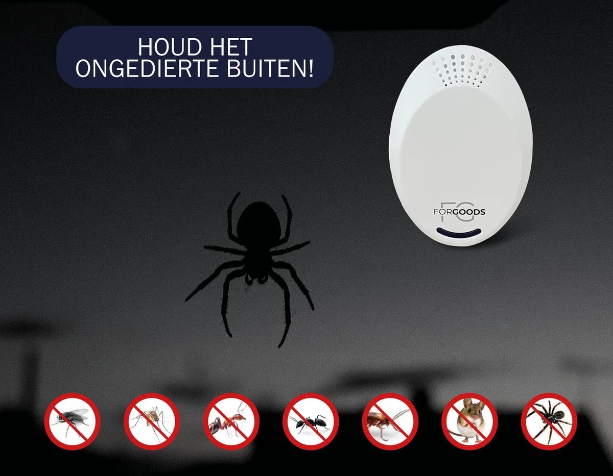 Merkloos Forgoods Ultrasone Muizenverjager En Ongedierte Verjager - Muizenverjager - Pest Reject - (4 Stuk Wit) - Ook Verkrijgbaar In Zwart - Image 8