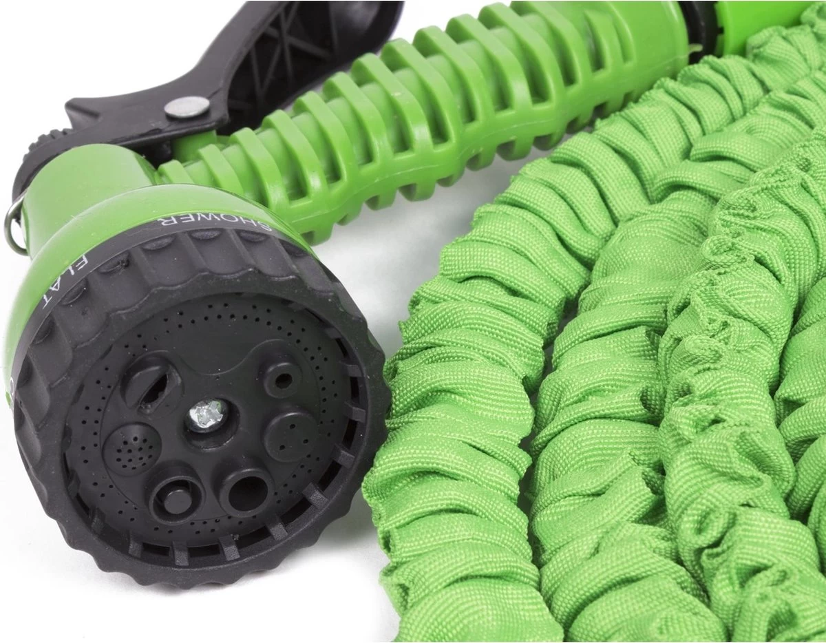 Benson - Tuinslang - Fexibel - 10 Meter - Tuinslang Met Koppeling - Spuitpistool - Groen - Image 4