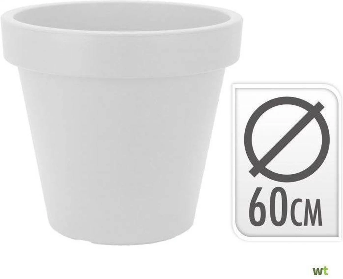 Relaxwonen - Bloempot Rond 60 X 52 Cm Wit - Image 5