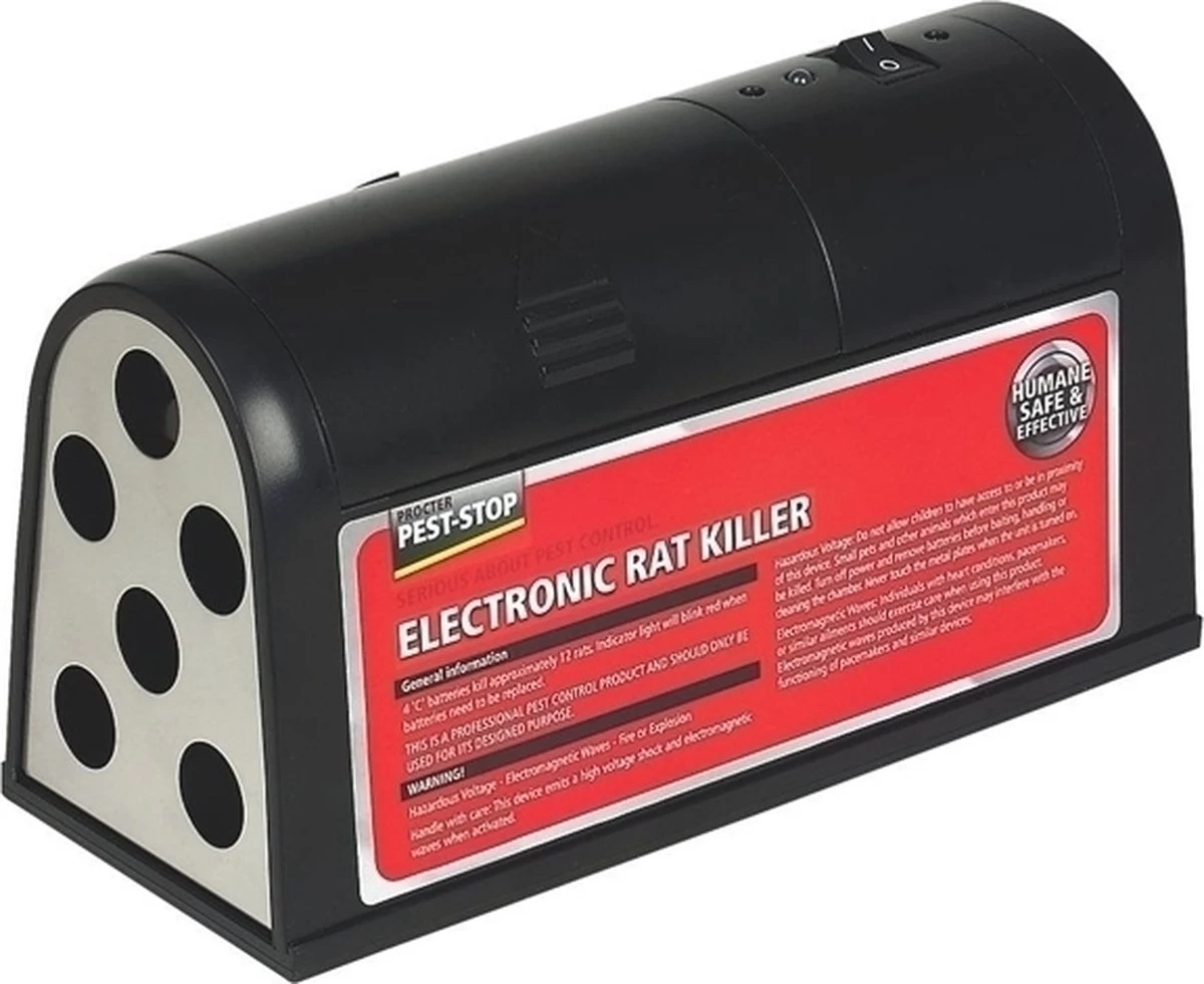 Pest-Stop - Elektrische Rattenval - Tegen Ratten En Muizen - Werkt Op Batterijen - Image 4