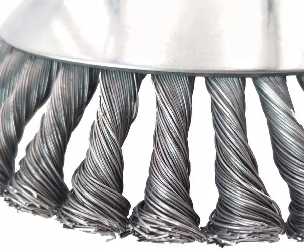 Merkloos Onkruidborstel - Voegenborstel - Elektrisch - Bosmaaier - Staalborstel - Universeel - 20cm - Image 2