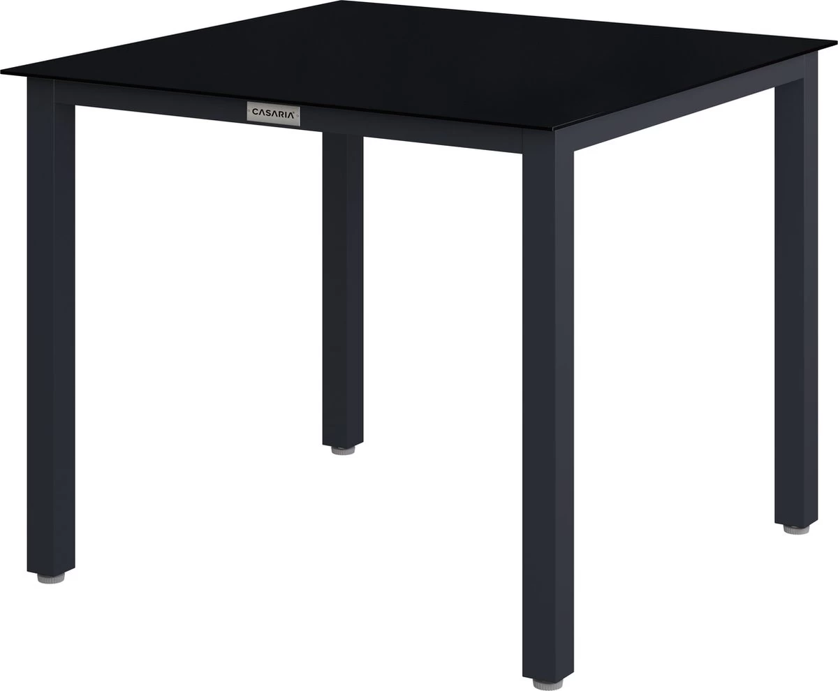Casaria – Tuintafel – Aluminium – 90x90x75cm –Antraciet