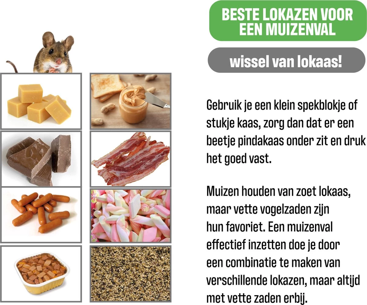 Forgoods Muizenval - Diervriendelijke Muizenvallen Voor Binnen En Buiten - 2 Stuks - Met Schoonmaakborstel - Model 2023 - Image 4