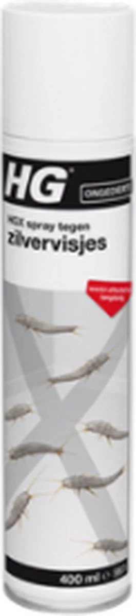 HGX Spray Tegen Zilvervisjes - 13463N - 400ml - Effectief Tegen Zilvervisjes - Vlekvrij - Werkt Tot 6 Weken - Image 6