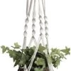 Merkloos Plantenhanger Macramé - Luxe Gevlochten Touw Katoen - 1 Stuk - Plantenpot Ophangen - Planthanger
