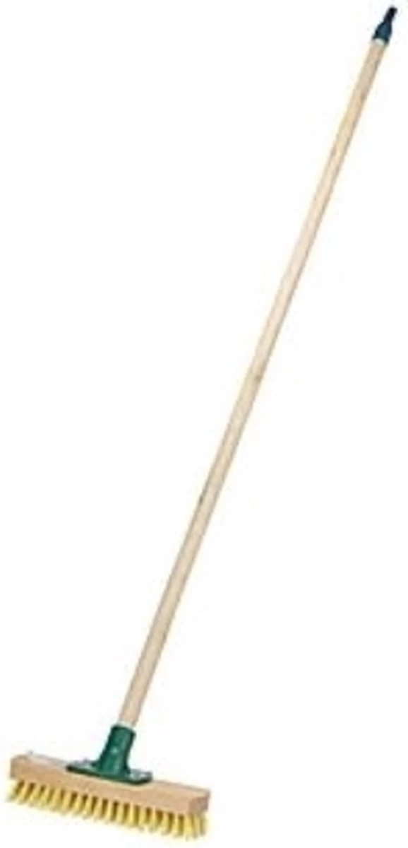 Merkloos Luiwagen/schrobbezem Met Steel - Hout - 24 Cm - Image 2