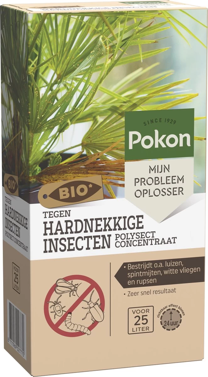 Pokon Bio Tegen Hardnekkige Insecten Concentraat - 175ml Voor 25 Liter - Zichtbaar Effect Binnen 24 Uur - Bestrijdt O.a. Luizen, Spintmijten, Witte Vliegen En Rupsen - Image 2