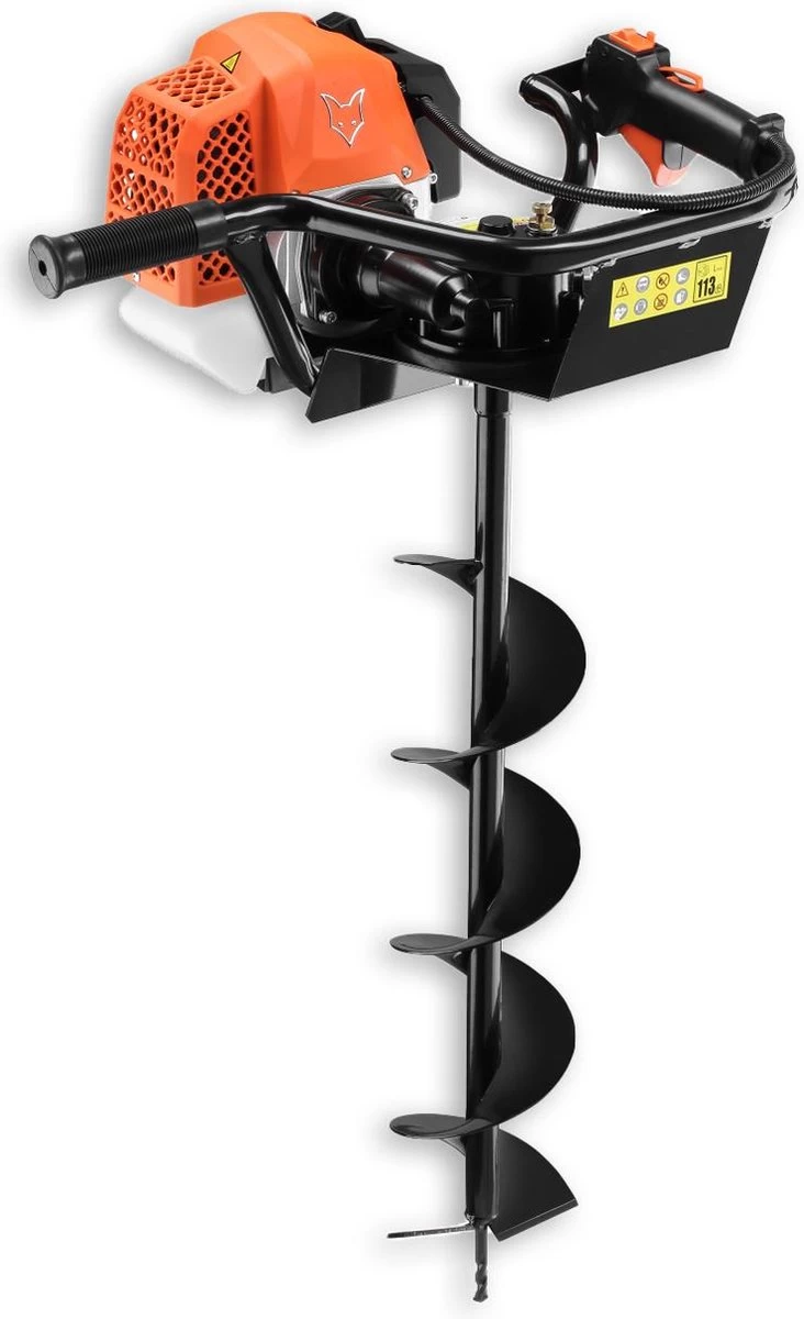 FUXTEC Grondboor Benzine Incl. 100/150/200mm Hulpstukken - 62cc - FX-EB162 - Image 2