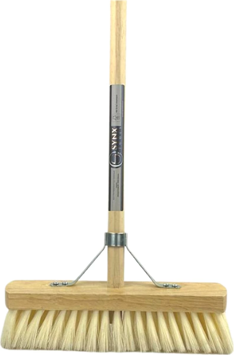 Synx Tools Binnenbezem Fibersoft - Zachte Bezems - Kamerveger - Veger / Zachte Besem - Incl. Steel 140cm - Binnen Bezem - Image 2