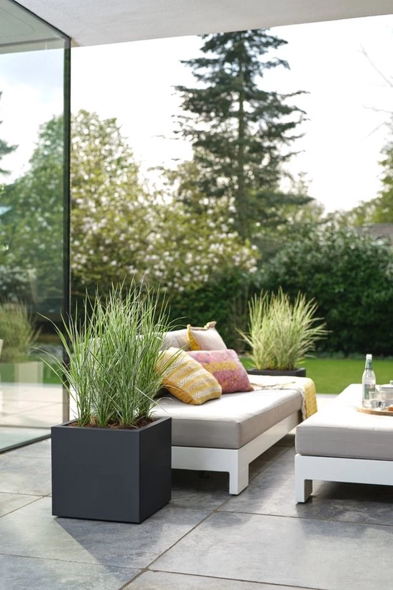 Elho Vivo Next Vierkant 40 - Plantenbak Voor Binnen & Buiten - Ø 39.0 X H 37.9 Cm - Zwart/Living Black - Image 9