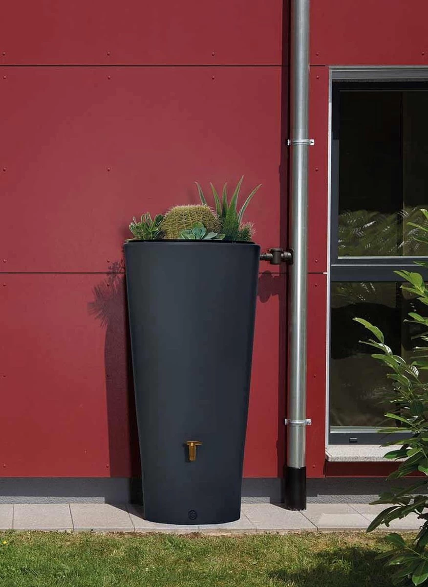 Garantia 2in1 Regenton - VASO - 220 Liter - Antraciet - Image 2