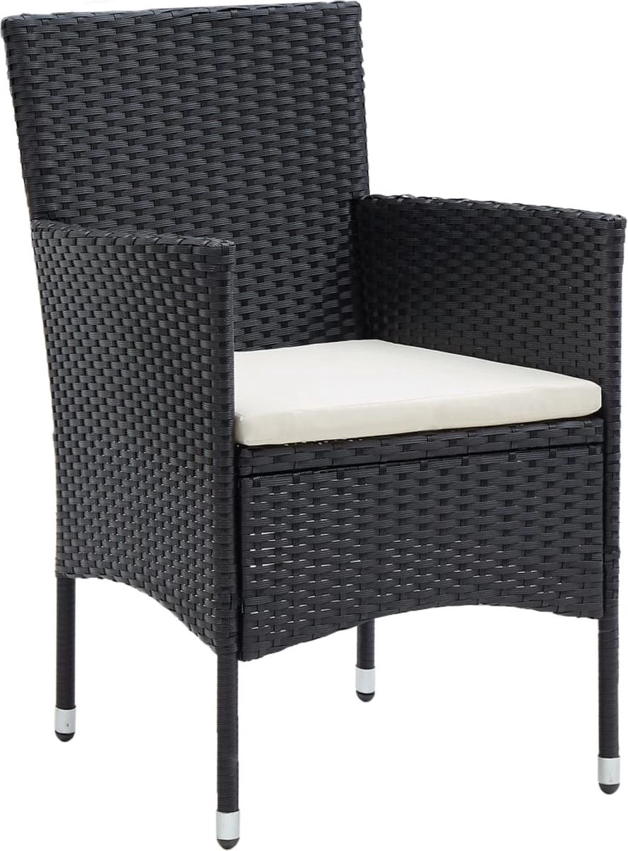 VidaXL 5-delige Tuinset Met Kussens Zwart - Image 10