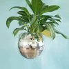 Discobal Hangplant - Bloempot - Hangplant - Disco - Discobal - Spiegel - Zilver - Hangpot - Glitter - Planten In Bak - Hangend - Staand