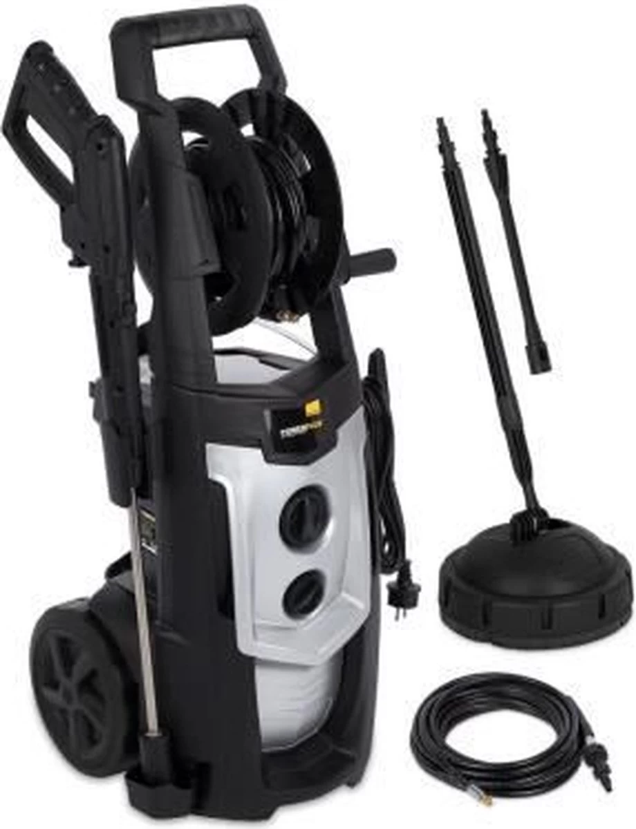 Powerplus POWXG90420 Hogedrukreiniger - 2200W - Max. 175 Bar - 450 L/h - Incl. 8m Slang, Terrasreiniger En Accessoires - Reiniger Voor Auto, Fiets En Meubelen