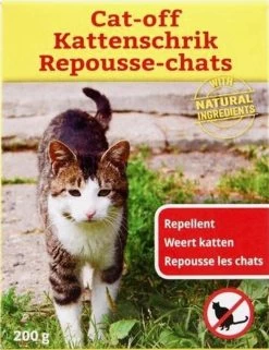 Kattenschrik Natuurlijk Afweermiddel Tegen Katten - 200 Gram| Weert Katten | Kattenoverlast | Anti Katten