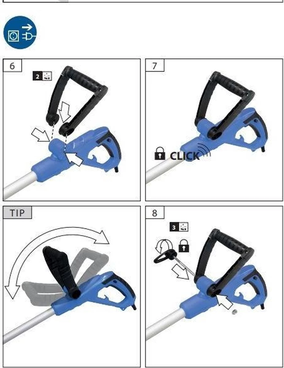 Güde Elektrische Onkruidborstel - Voegenreiniger - 400 Watt - GRF 401 - Image 4