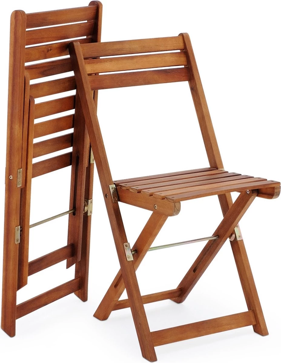 Merkloos Balkonset 3-delig - Acacia Hout - Image 3