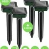 Vulpes Verjager® Mollenverjager - 4 Stuks - Muizenverjager - Mollenbestrijding - Werkt Op Zonne-energie - Waterdicht - Diervriendelijk - Strakke Tuin, Gazon Of Perceel!